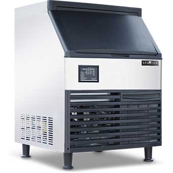 Spartan Ice Machine with UV Light , Half Cube, 26&quot; x 27&quot; x 38.1&quot;, 160 lb. Output, 40 lb. Capacity