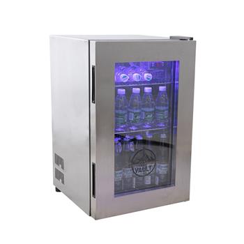 Spartan Vault Beer Cooler, Temperature Between 23 degrees F and 33 degrees F, 2.6 cubic feet, 18.9&quot; x  22.7&quot; x 30.9&quot;, Stainless Steel