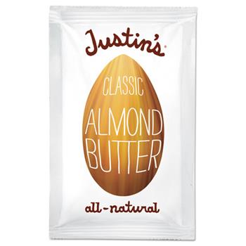 Justin&#39;s Classic Almond Butter, 1.15 oz. Squeeze Packs, 10/Box