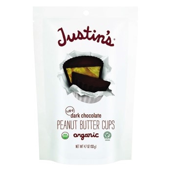 Justin&#39;s&#174; Mini Dark Chocolate Peanut Butter Cups, 4.7 oz., 6/Case