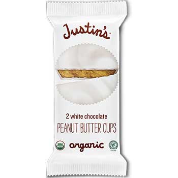 Justin&#39;s&#174; White Chocolate Peanut Butter Cups, 1.4 oz., 12/Box
