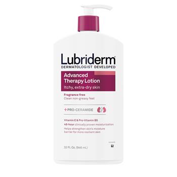 Lubriderm Advanced Therapy Moisturizing Non-Greasy Lotion for Extra Dry Skin, 32 fl. oz