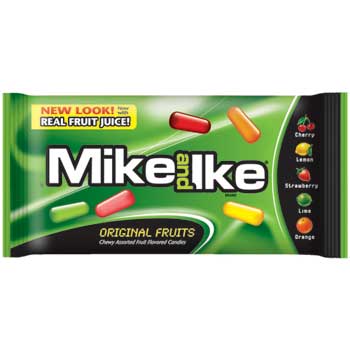 Mike and Ike&#174; Original Fruit Candy, 1.8 oz., 24/BX