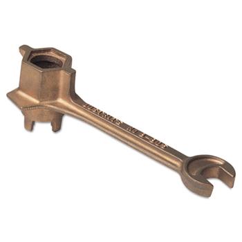 JUSTRITE Drum-Bung Wrench, 7-Position, 3/4&quot; to 2&quot;, Brass