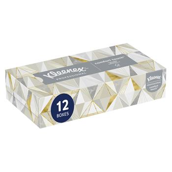 Kleenex Professional Facial Tissue, 2-Ply, White, 125 Tissues/Box, 12 Boxes/Carton