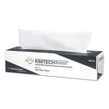 Kimtech Precision Wipes Tissue Wiper, 14 7/10&quot; x 16 3/5&quot; White, 140/Box