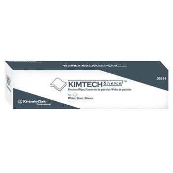 Kimtech Science Precision Wipes, Pop-Up Box, 1-Ply, White, 144 Wipes Per Box