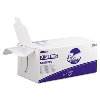 Kimtech Prep Scott  Pure Critical Task Wipes, 12” x 23” Sheets, White, 50 Sheets/Box, 8 Boxes/Carton