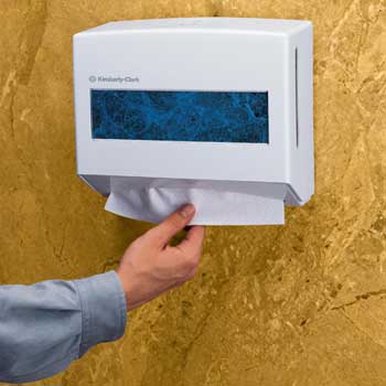 Kimberly-Clark Professional Scottfold* Compact Towel Dispenser, 10.75&quot; x 9&quot; x 4.75&quot;, Pearl White