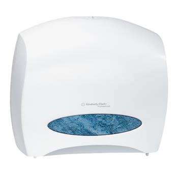 Kimberly-Clark Professional Jumbo Roll Toilet Paper Dispenser, with Stub Roll, 16.0 in x 13.88 in x 5.75 in, White