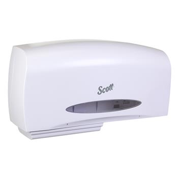 Scott Essential Coreless Jumbo Roll Toilet Paper Dispenser, 20.1 in x 10.9 in x 5.9 in, White