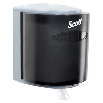 Scott Essential Center-Pull Towel Dispenser, 10.3 in 11.9 in x 9.3 in, Smoke Black