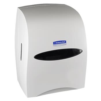 Kimberly-Clark Professional Sanitouch Manual Hard Roll Towel Dispenser, 12.63 in x 16.13 in x 10.2 in, White