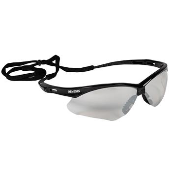KleenGuard V30 Nemesis Safety Glasses, Indoor/Outdoor Lenses with Black Frame, Unisex, 1 Pair