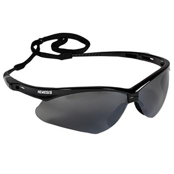 KleenGuard V30 Nemesis Safety Glasses, Smoke Mirror Lenses with Black Frame, Unisex, 1 Pair