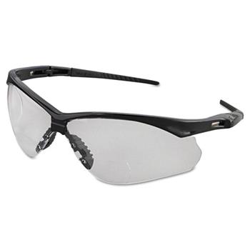 KleenGuard Nemesis Readers Safety Glasses, +2.0 Diopters, Clear Lenses with Clear Frame, Unisex, 1 Pair