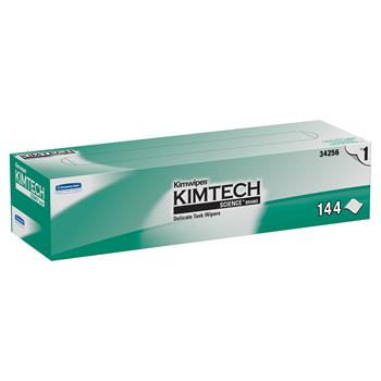 Kimtech Kimwipes Delicate Task Wipers, White, 144 Wipers Per Box