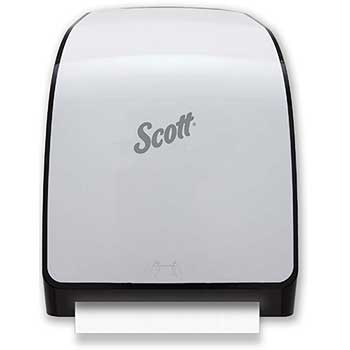 Scott Pro Automatic Hard Roll Paper Towel Dispenser System, Blue Core, 12.66&quot; x 16.44&quot; x 9.18&quot;, White