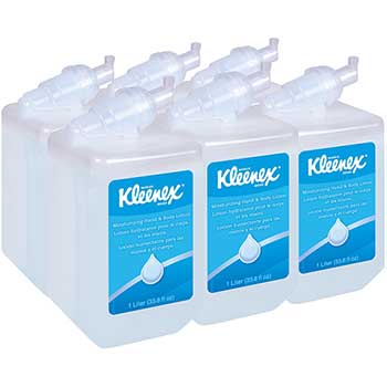 Kleenex Control™ Moisturizing Hand and Body Lotion, Fresh Scent, 1 L Bottle, 6/Carton