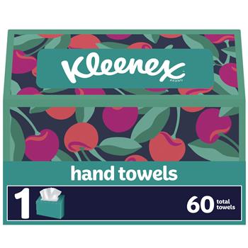 Kleenex Disposable Paper Hand Towels For Bathroom, White, 60 Towels/Box