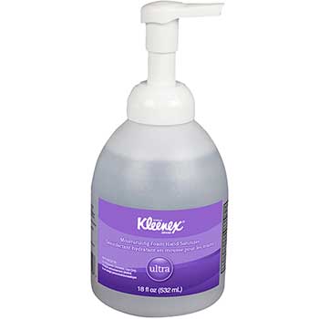 Kleenex Reveal Ultra Moisturizing Foam Hand Sanitizer, 18 oz. Bottle, Clear
