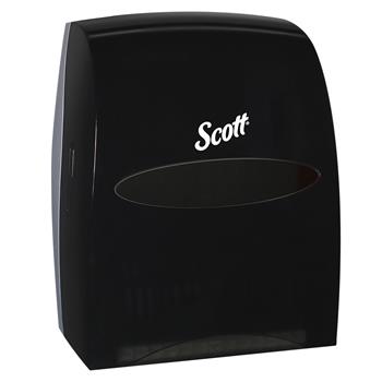 Scott Essential Manual Hard Roll Towel Dispenser, 12.63 in x 16.13 in x 10.2 in, Black