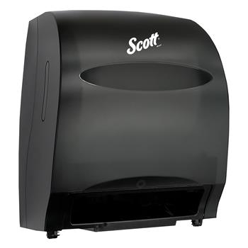 Scott Essential Automatic Hard Roll Towel Dispenser, 12.70 in x 15.76 in x 9.57 in, Black