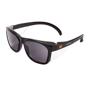 KleenGuard V30 Maverick Safety Glasses, Smoke KleenVision Anti-Fog Lenses with Black Frame, Unisex, 1 Pair