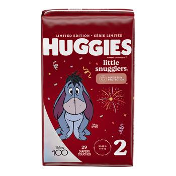 Huggies Little Snugglers Baby Diapers, Size 2, 29 Diapers Per Pack, 4 Packs/Carton
