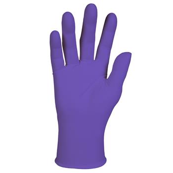 Kimtech Purple Nitrile Exam Gloves, 5.9 Mil, Ambidextrous, 9.5 in., Size 8, Medium, 100 Gloves Per Box