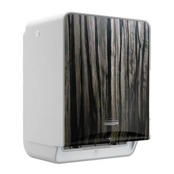 Kimberly-Clark Professional ICON Automatic Paper Towel Roll Dispenser And Faceplate, Ebony Woodgrain
