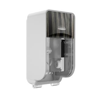 Kimberly-Clark Professional ICON Coreless Standard Roll Toilet Paper Dispenser And Faceplate, 2 Roll Vertical, Ebony Woodgrain