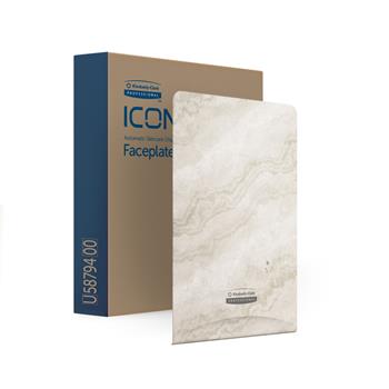 Kimberly-Clark Professional ICON Faceplate For Automatic Soap And Sanitizer Dispenser, Warm Marble, 1 Faceplate/Carton