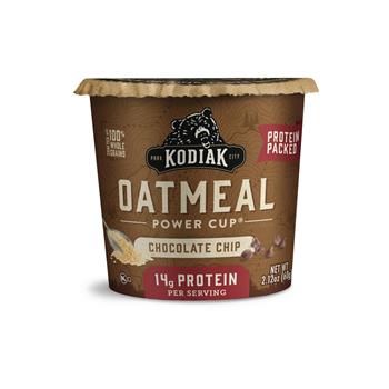 Kodiak Cakes Oatmeal Power Cup, Chocolate Chip, 2.12 oz., 12/Case
