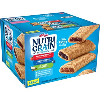 Nutri-Grain Soft Baked Breakfast Bars, Variety Pack, 62.4 oz, 48/Case