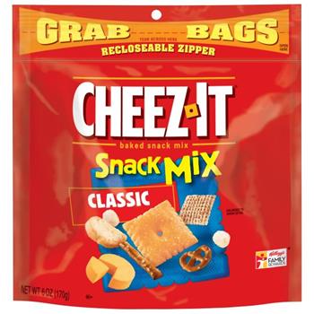 Cheez-It Baked Snack Mix, Classic, 6 oz, 8 Bages/Case