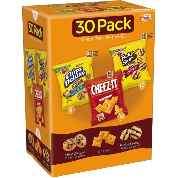 Kellogg&#39;s Cookie &amp; Cracker Variety Pack, 1-1.2 oz., 30/BX