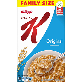 Special K Original Breakfast Cereal, Family Size, 18 oz