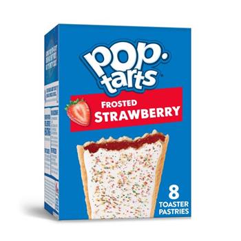 Pop-Tarts Toaster Pastries, Frosted Strawberry, 13.5 oz Box, 12 Boxes/Case