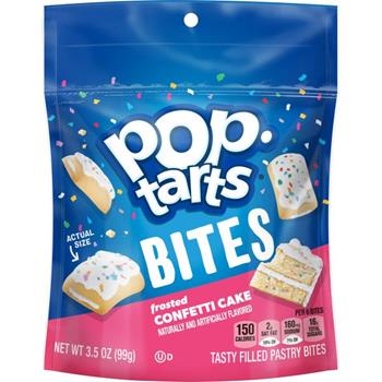 Pop-Tarts Bites, Frosted Confetti Cake, 3.5 oz pouch, 6/Case