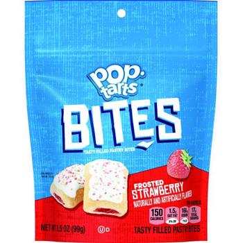 Pop-Tarts Bites, Frosted Strawberry, 3.5oz pouch, 6/Case