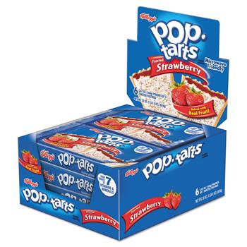 Pop-Tarts Frosted Strawberry, 3.67 oz, 6/Box