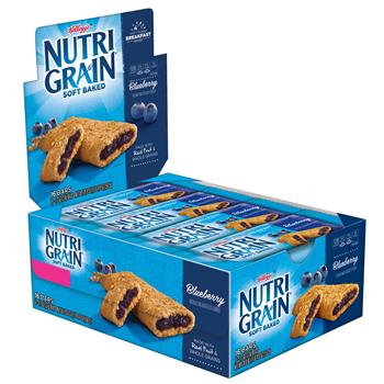 Nutri-Grain Soft Baked Breakfast Bars, Blueberry, 20.8 oz, 16/Box