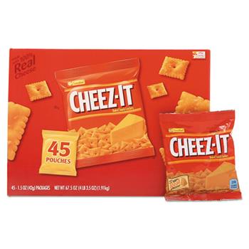 Cheez-It&#174; Crackers, Original, 1.5 oz Pack, 45 Packs/Carton