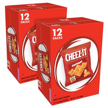 Cheez-It Crackers, 1 oz, 12 Count, 2/Pack