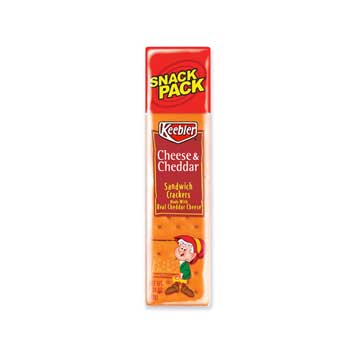 Club Cheese &amp; Cheddar Sandwich Crackers, 1.8 oz. Snack Pack, 144/CS