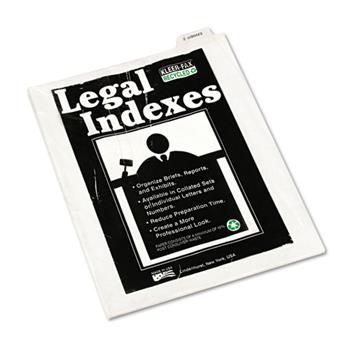 Legal Tabs 80000 Series Legal Index Dividers, Bottom Tab, Printed &quot;Exhibit Z&quot;, 25/Pack
