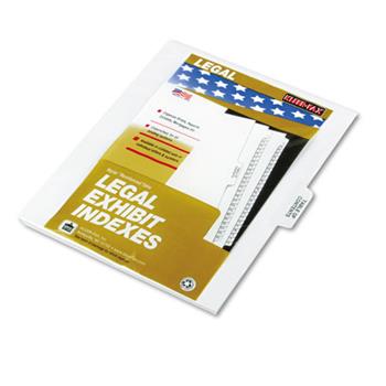 Legal Tabs 80000 Series Dividers, 1/5 Cut Center Tabs, &quot;Table of Contents&quot;, 25/Pack