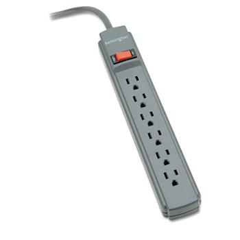 Kensington Guardian Surge Protector, 6 Outlets, 15 ft Cord, 540 Joules, Gray