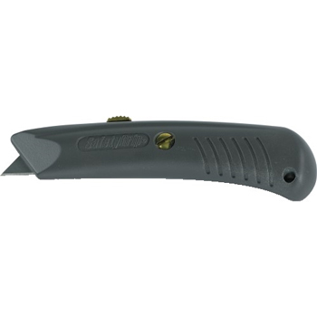 W.B. Mason Co. Safety Grip Utility Knife, Gray, 10/CS